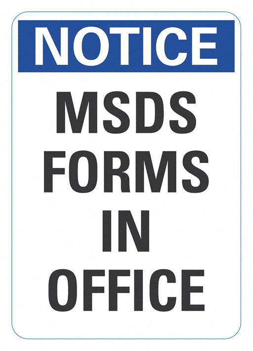 Notice Sign 14inx10in Reflctv Sheeting