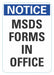 Notice Sign 14inx10in Reflctv Sheeting