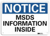 Notice Sign 7 inx10 in Plastic