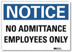 Notice Sign 10 in x 14 in Rflct Sheeting