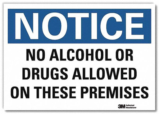 Notice Sign 5inx7in Reflective Sheeting