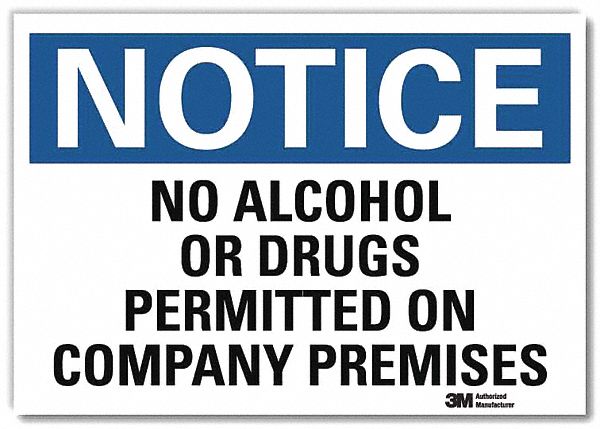 Notice Sign 5inx7in Reflective Sheeting