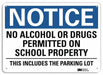 Notice Sign 10 in x 14 in Aluminum