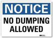 Notice Sign 5inx7in Reflective Sheeting