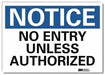 Notice Sign 5inx7in Reflective Sheeting