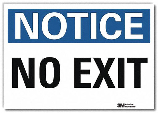 Notice Sign 7inx10in Reflective Sheeting