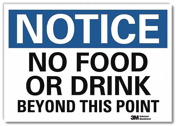 Notice Sign 7inx10in Reflective Sheeting