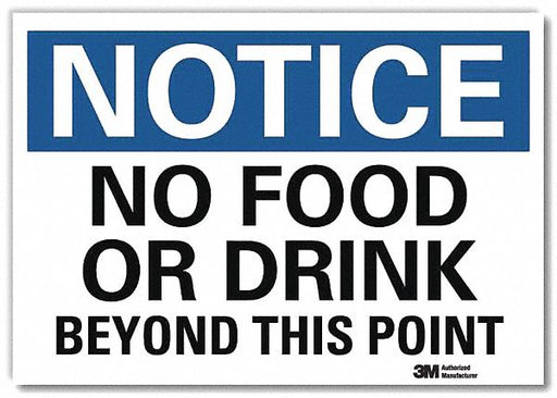 Notice Sign 5inx7in Reflective Sheeting