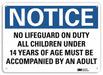 Notice Sign 7 in x 10 in Plastic