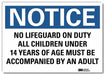 Notice Sign 10 in x 14 in Rflct Sheeting