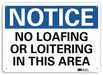 Notice Sign 7 in x 10 in Plastic