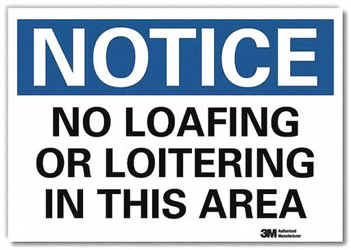 Notice Sign 7inx10in Reflective Sheeting