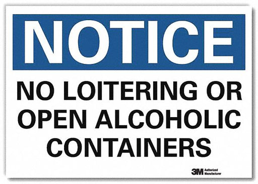 Notice Sign 7inx10in Reflective Sheeting