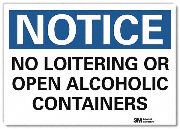 Notice Sign 10x14in Reflective Sheeting