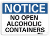 Notice Sign 10 in x 14 in Aluminum