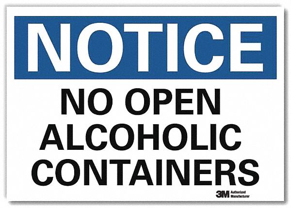 Notice Sign 5inx7in Reflective Sheeting