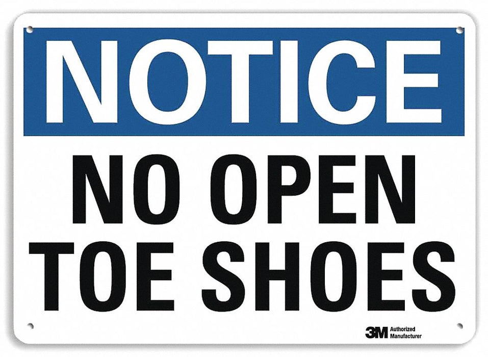 Notice Sign 10 in x 14 in Aluminum