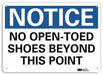 Notice Sign 7 in x 10 in Plastic