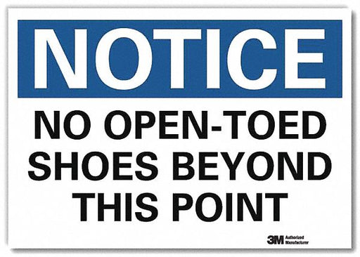 Notice Sign 5inx7in Reflective Sheeting