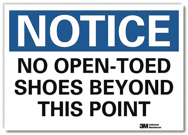 Notice Sign 7inx10in Reflective Sheeting