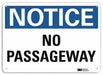 Notice Sign 7 in x 10 in Plastic