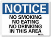Notice Sign 7inx10in Reflective Sheeting