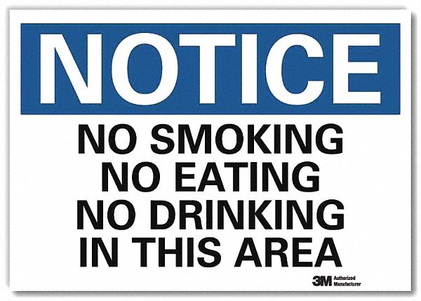 Notice Sign 10inx14in Reflctv Sheeting