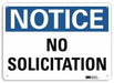 Notice Sign 10 in x 14 in Aluminum