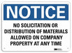 Notice Sign 10 in x 14 in Aluminum