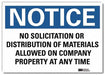 Notice Sign 5inx7in Reflective Sheeting
