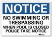 Notice Sign 10 in x 14 in Rflct Sheeting