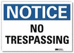 Notice Sign 5 in x 7 in Rflct Sheeting