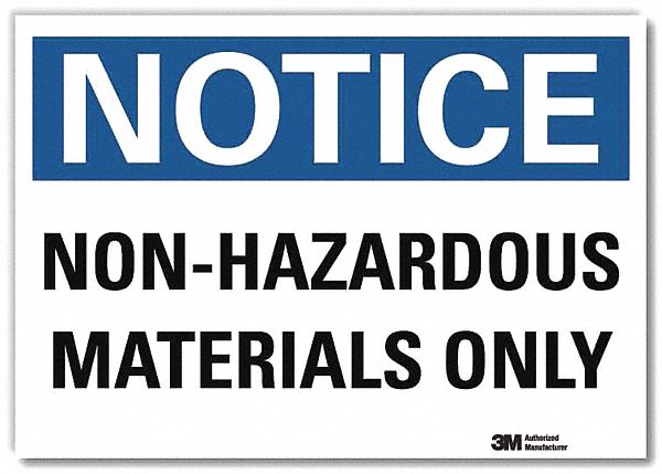 Notice Sign 7inx10in Reflective Sheeting
