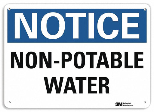 Safety Sign 10 x 7 Aluminum