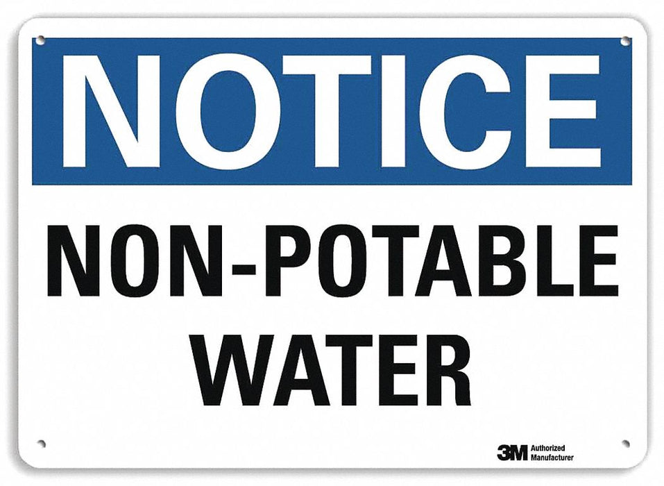 Safety Sign 10 x 7 Aluminum