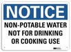 Notice Sign 10 inx14 in Aluminum