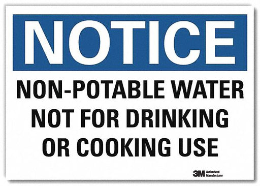 Notice Sign 7 in x 10 in Rflct Sheeting