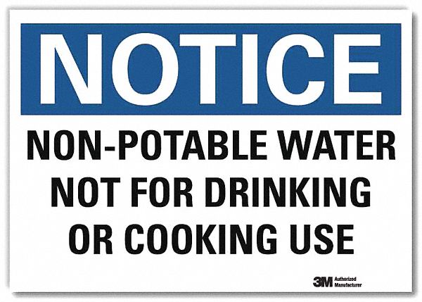 Notice Sign 7 in x 10 in Rflct Sheeting