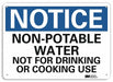 Notice Sign RecycldReflecAlum 10inWx7inH