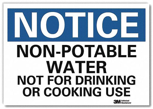 Notice Sign 7 in x 10 in Rflct Sheeting