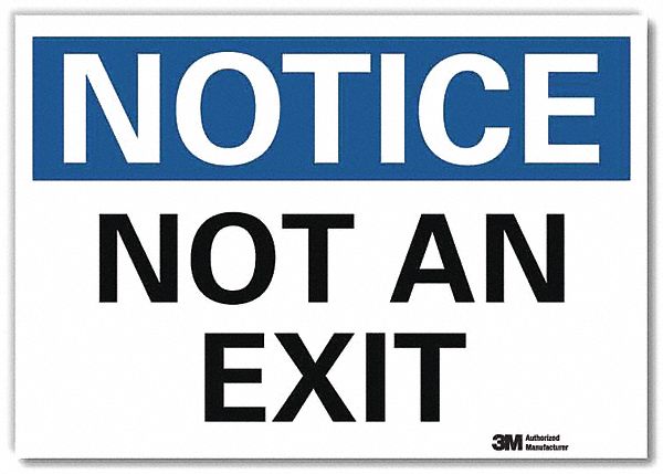Notice Sign 10x14in Reflective Sheeting