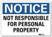 Notice Sign 10x14in Reflective Sheeting