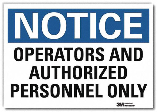 Notice Sign 7inx10in Reflective Sheeting