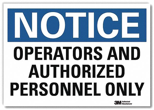 Notice Sign 10inx14in Reflctv Sheeting