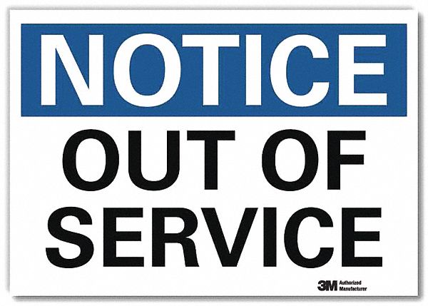 Notice Sign 10inx14in Reflctv Sheeting