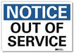 Notice Sign 5inx7in Reflective Sheeting