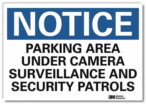 Notice Sign 7inx10in Reflective Sheeting