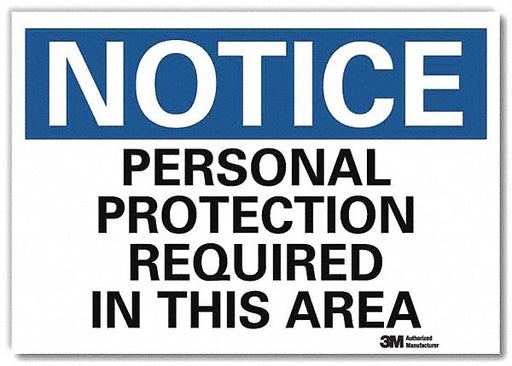 Notice Sign 7inx10in Reflective Sheeting