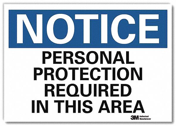 Notice Sign 5inx7in Reflective Sheeting