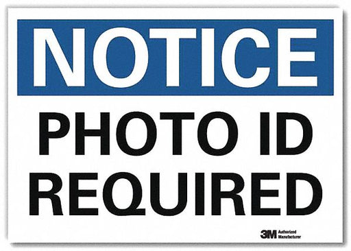 Notice Sign 5inx7in Reflective Sheeting